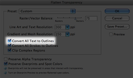 flatten transparency window