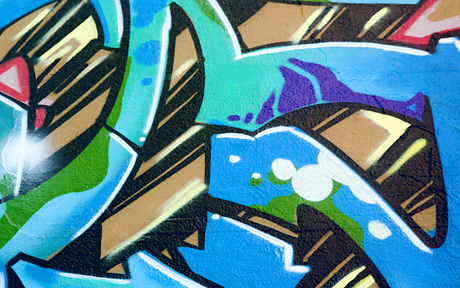 Graffiti blue Wallpaper