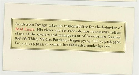 sandstorm  business card