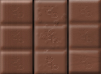 Photoshop filters on chocolate