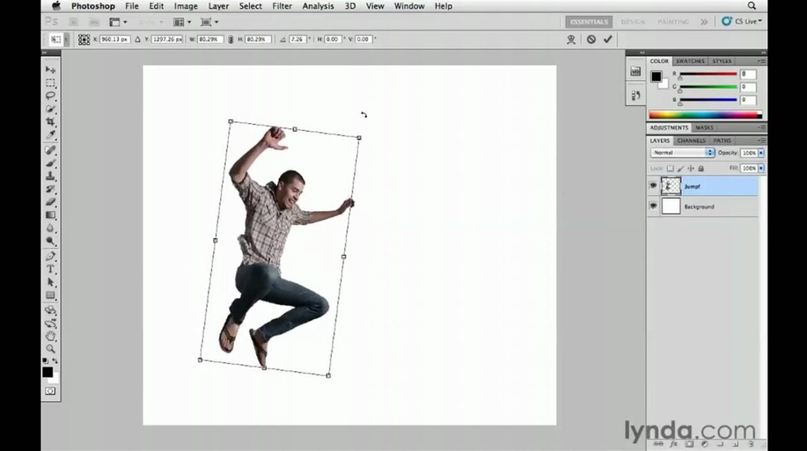 stretching images in photoshop