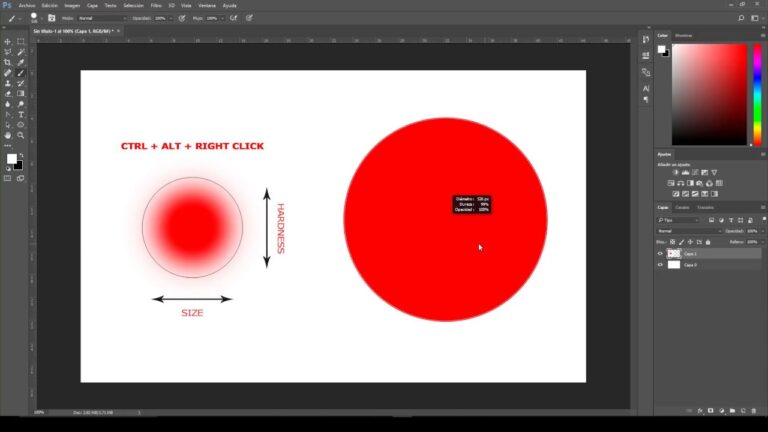 How To Change The Brush Size With Shortcuts In Photoshop