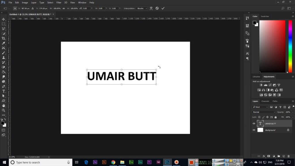 How To Rotate Text In Photoshop | Creative Bits