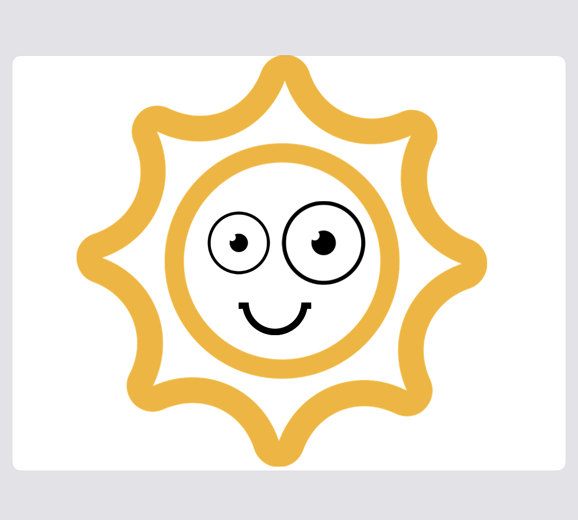 drawing sun clipart