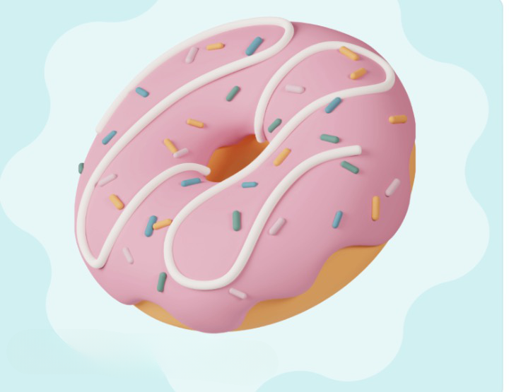3d model of donut